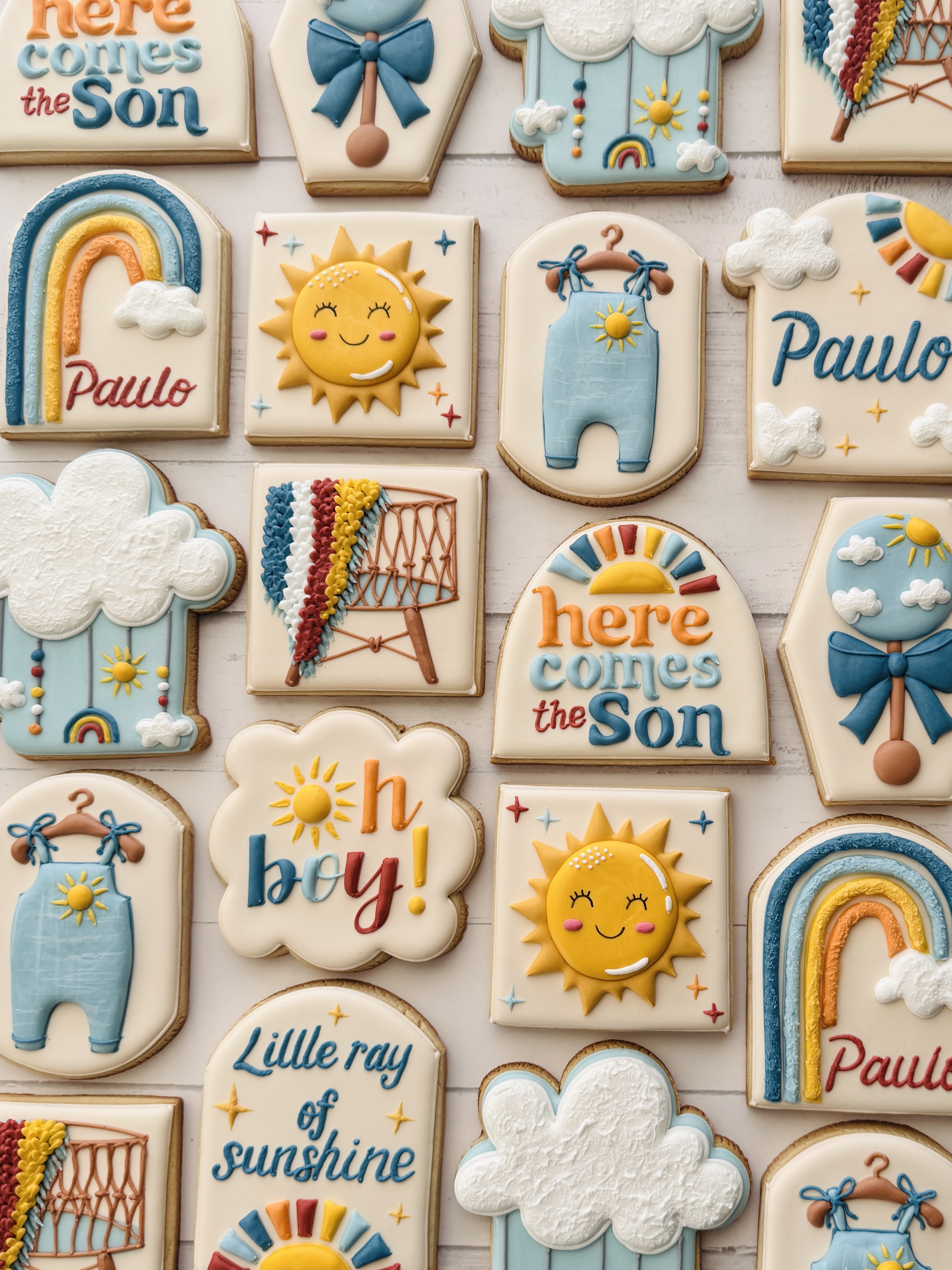 Baby shower cookies
